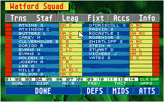 Championship Manager '92 screenshot