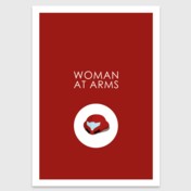 Retro print: Woman at arms